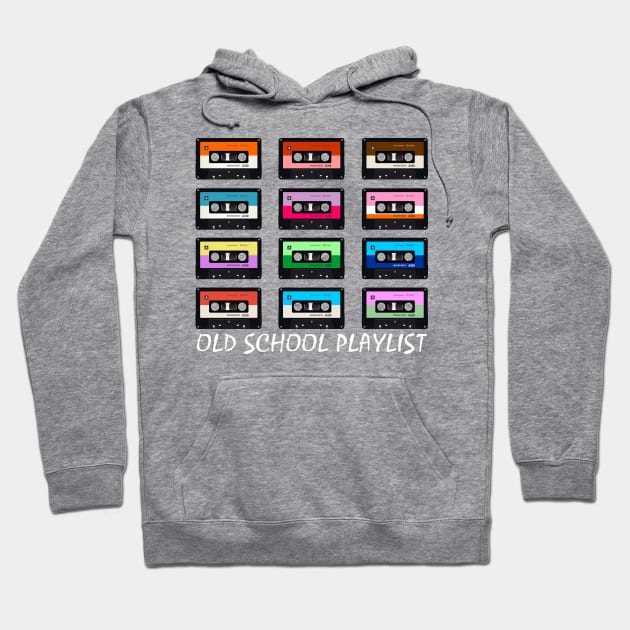 Cassette Tape Music Retro 80s Old School Playlist Hoodie by fiar32